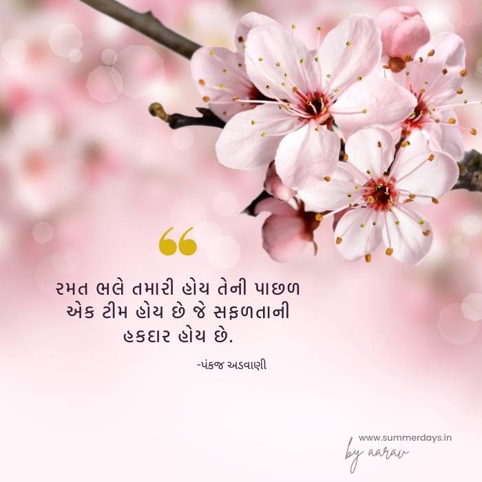 success quotes in gujarati with beautiful flower pic