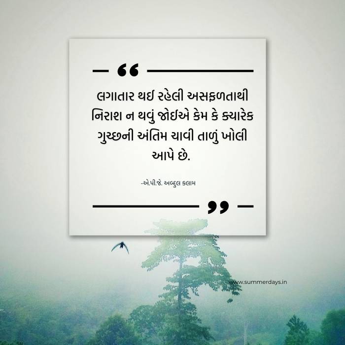 beautiful pic with motivational success quotes in gujarati